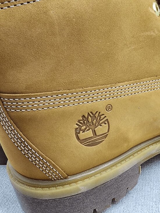 Timberland Men\'s 6-Inch Premium Waterproof Boot Wheat Nubuck Leather Size 11.5 main image 6